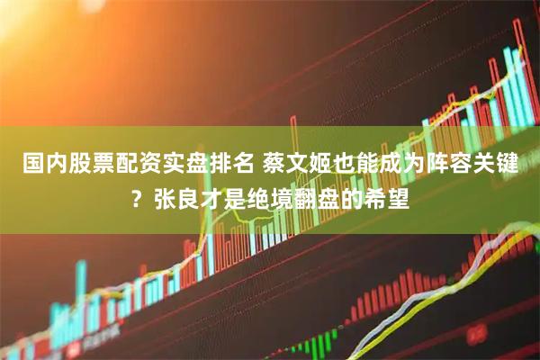 国内股票配资实盘排名 蔡文姬也能成为阵容关键？张良才是绝境翻盘的希望